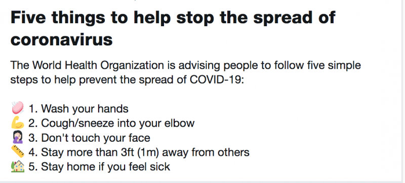 Five things you can do to stop the spread of COVID-19